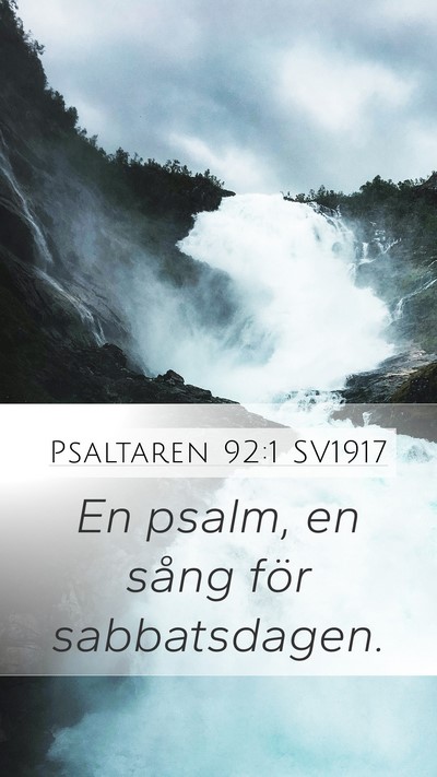 Psaltaren 92:1 SV1917 Bible Verse Image