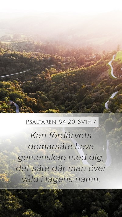 Psaltaren 94:20 SV1917 Bible Verse Image