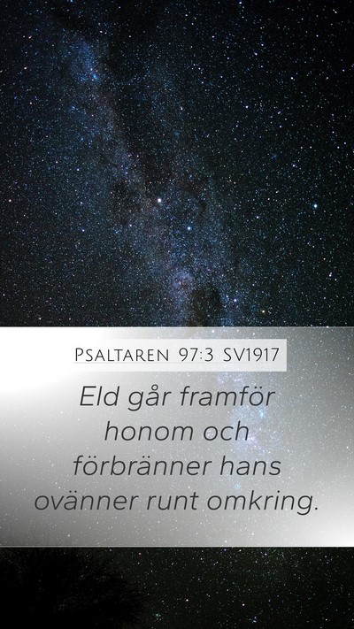Psaltaren 97:3 SV1917 Bible Verse Image
