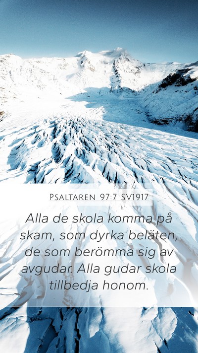 Psaltaren 97:7 SV1917 Bible Verse Image