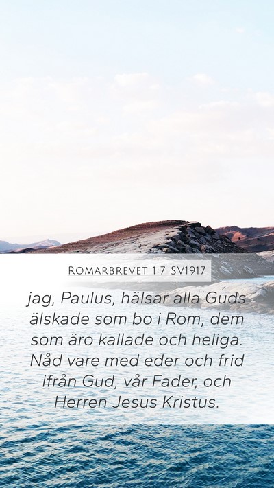 Romarbrevet 1:7 SV1917 Bible Verse Image