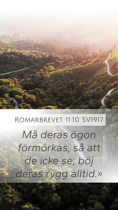 Romarbrevet 11:10 SV1917 Bible Verse Image