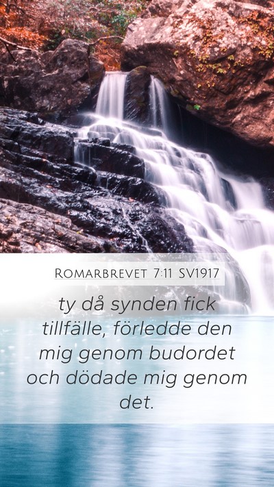 Romarbrevet 7:11 SV1917 Bible Verse Image