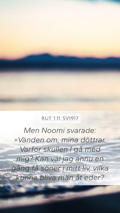 Rut 1:11 SV1917 Bible Verse Image