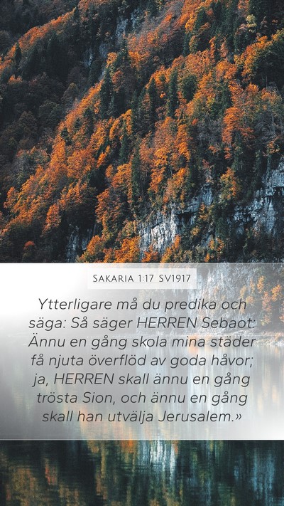 Sakaria 1:17 SV1917 Bible Verse Image