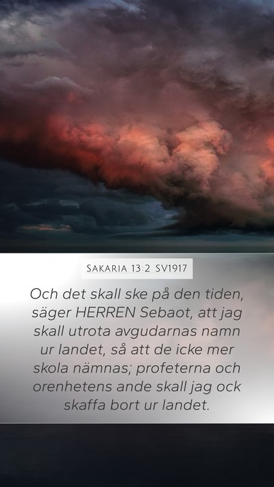 Sakaria 13:2 SV1917 Bible Verse Image
