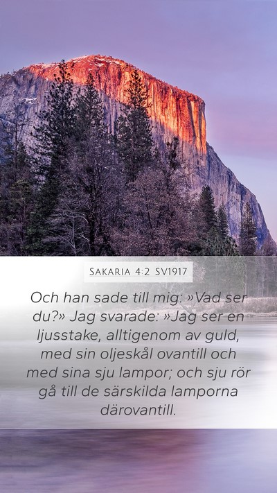 Sakaria 4:2 SV1917 Bible Verse Image