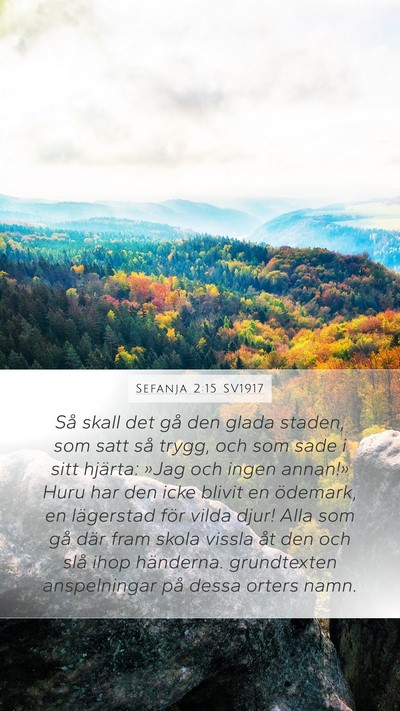 Sefanja 2:15 SV1917 Bible Verse Image