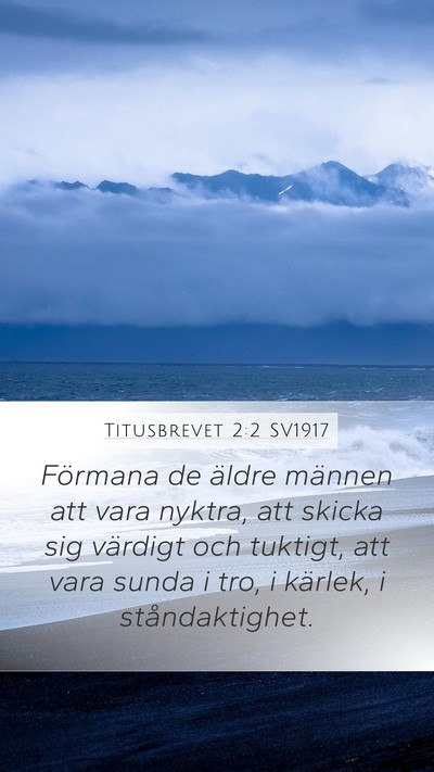 Titusbrevet 2:2 SV1917 Bible Verse Image