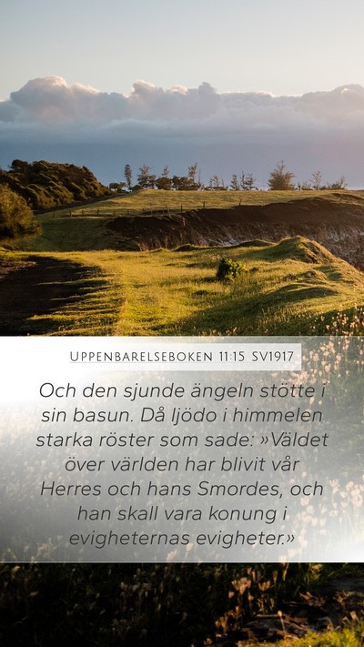 Uppenbarelseboken 11:15 SV1917 Bible Verse Image