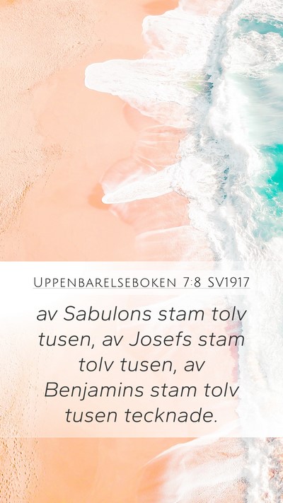 Uppenbarelseboken 7:8 SV1917 Bible Verse Image